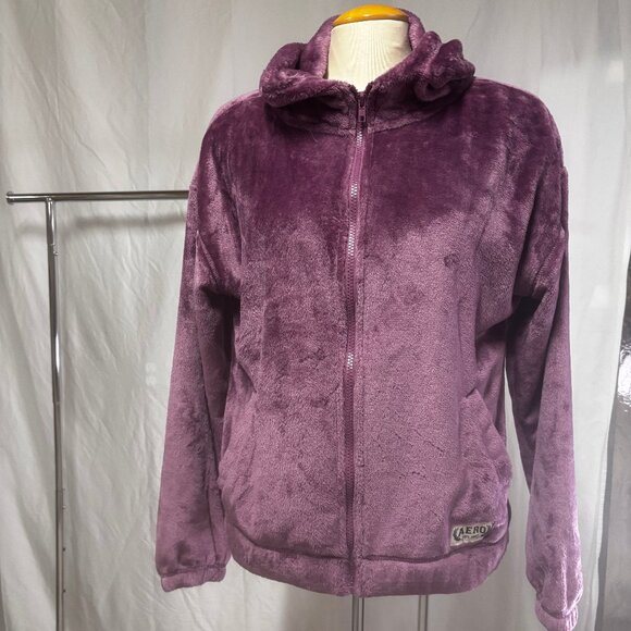 Mauve Zip-Up Hoodie, Sz M, NWOT - Picture 3 of 6